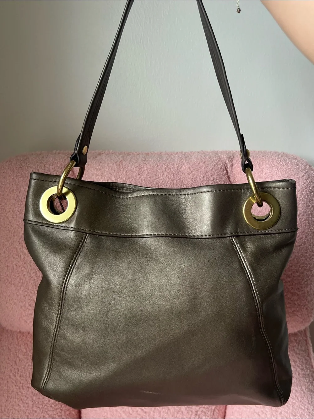 Coach Ashley Leather Hippie Shoulder Bag